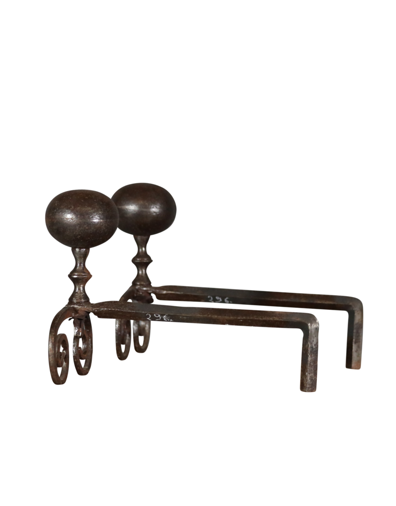 Maison Leon Van den Bogaert Renaissance Vuurbokken Met Spiegel Ballen