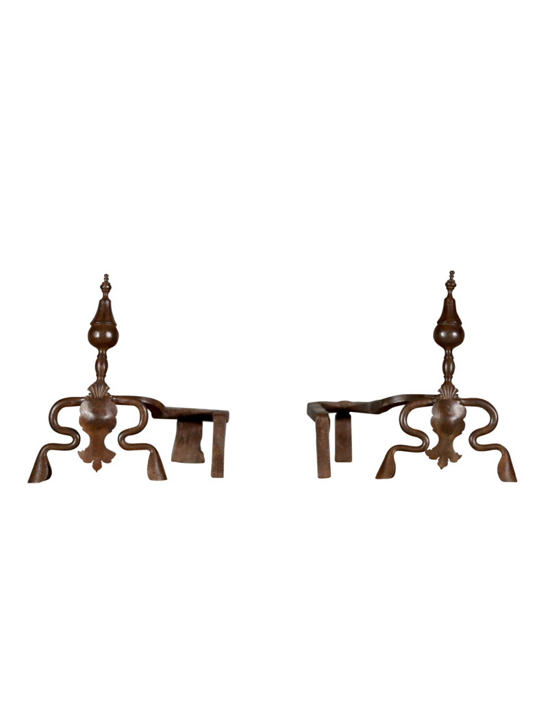 Maison Leon Van den Bogaert Jagers haardijzers — 37 cm hoog