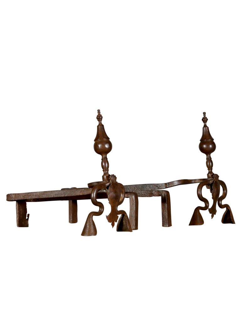 Maison Leon Van den Bogaert Jagers haardijzers — 37 cm hoog