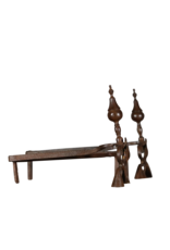 Maison Leon Van den Bogaert Jagers haardijzers — 37 cm hoog
