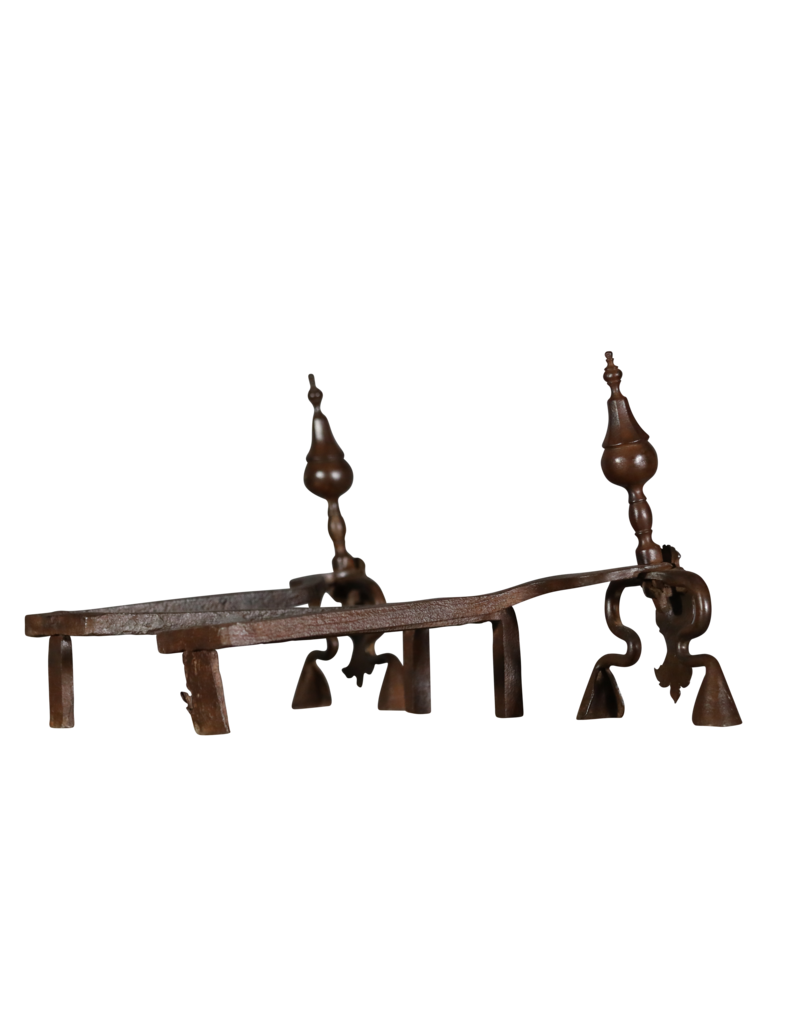 Hunter Andiron With Deer Feet