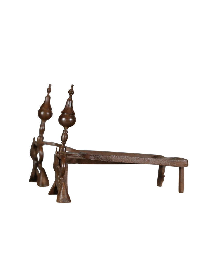 Hunter Andiron With Deer Feet