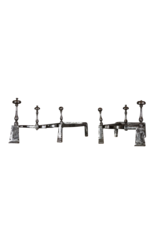 Maison Leon Van den Bogaert Elegant XVIII Century Fireplace Decor Andiron