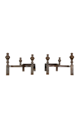 Maison Leon Van den Bogaert Doppeltes Chevalet Französischer Andiron