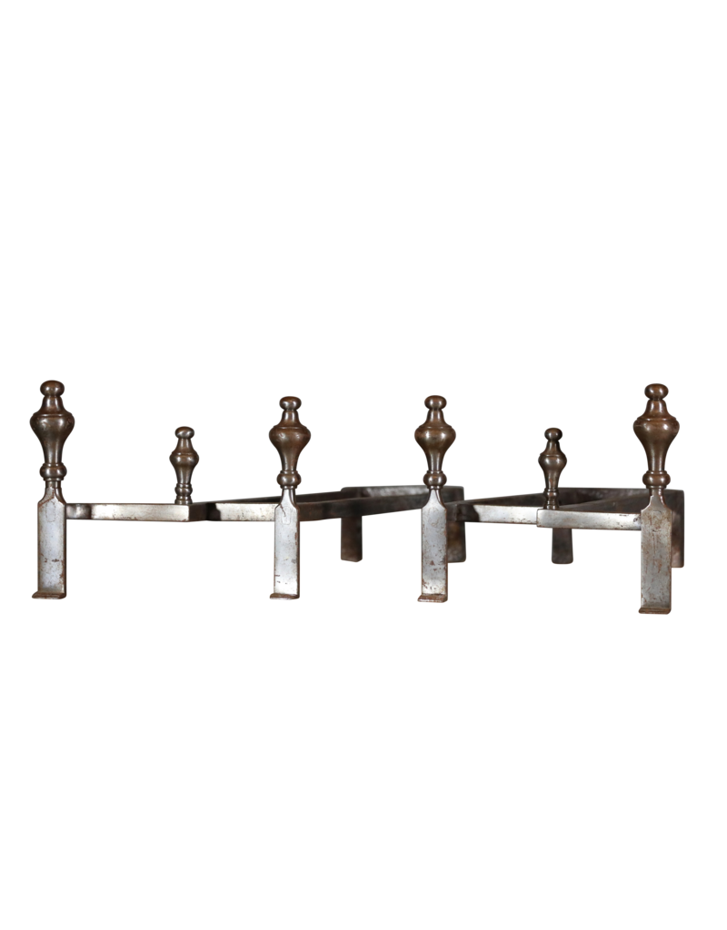 Maison Leon Van den Bogaert Double Chevalet French Andiron