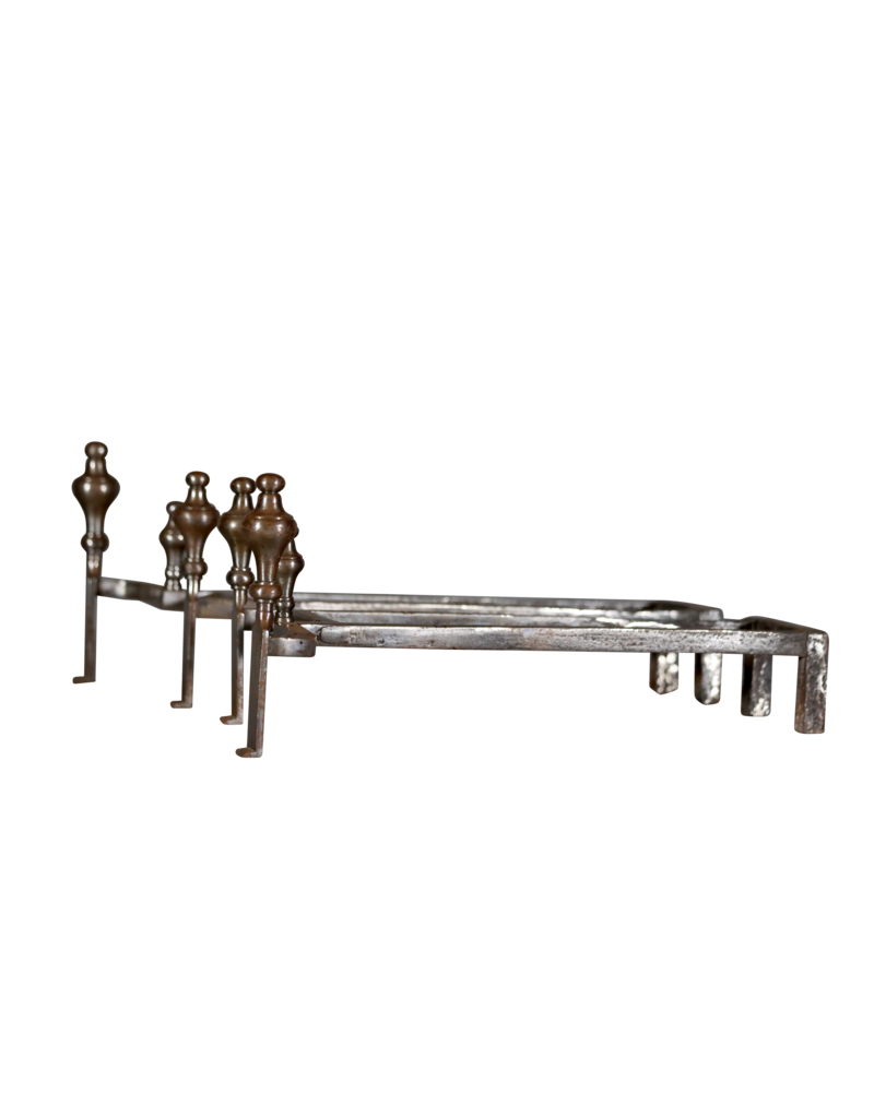 Maison Leon Van den Bogaert Doppeltes Chevalet Französischer Andiron