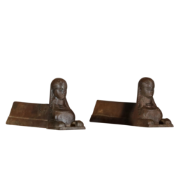 Sfinxen Haardijzers In Gietijzer