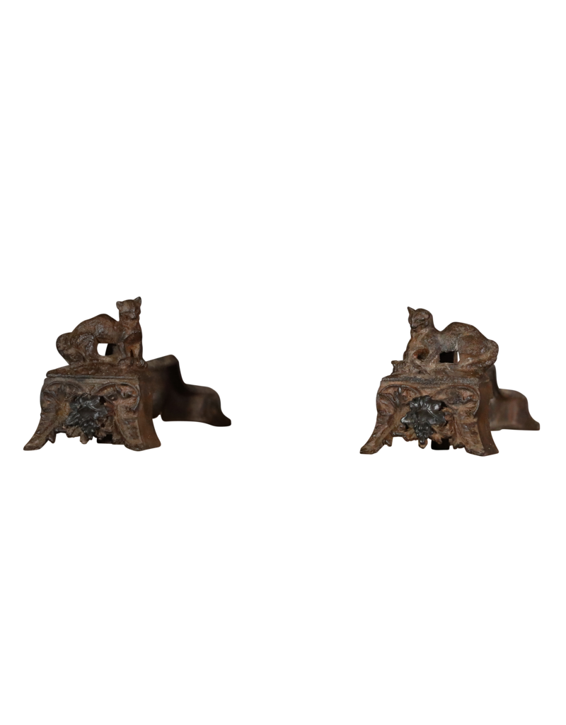 Maison Leon Van den Bogaert Decorative Cast Iron Cats