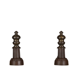 Elegantes Objetos de Chimenea Decorativa Francesa del Siglo XIX