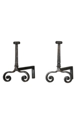 Maison Leon Van den Bogaert Vintage Pair Andiron — 37,5 cm High