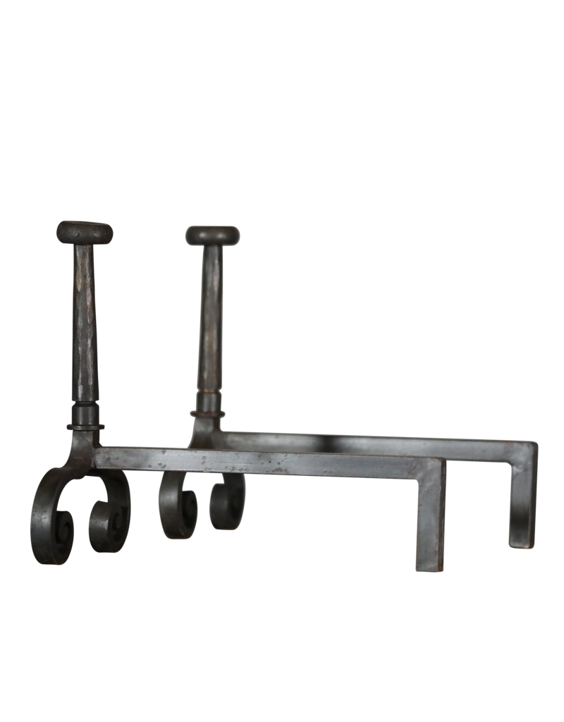 Maison Leon Van den Bogaert Vintage Pair Andiron — 37,5 cm High