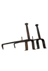 Herramientas de chimenea de hierro forjado rústico francés