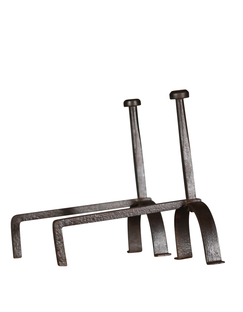 Maison Leon Van den Bogaert Simpele haardijzers — 44 cm hoog