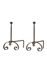 Elegantes Objetos de Chimenea Decorativa Francesa del Siglo XIX