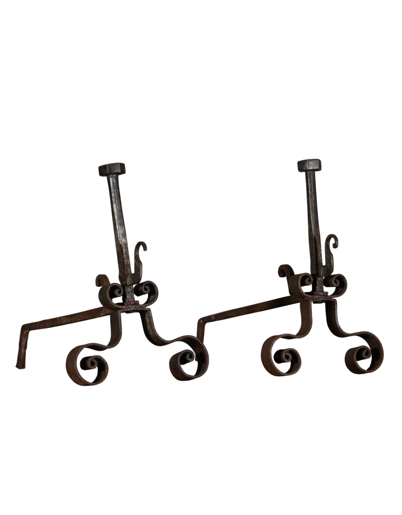 Maison Leon Van den Bogaert Rustic Elegant French Andiron