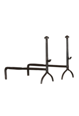 Elegant XVII Century Rustic Andiron