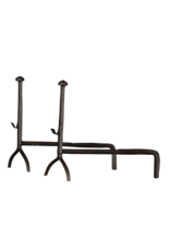 Elegant XVII Century Rustic Andiron