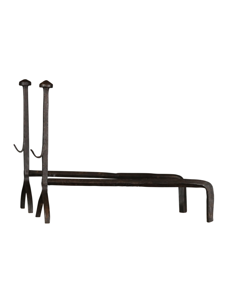 Elegant XVII Century Rustic Andiron