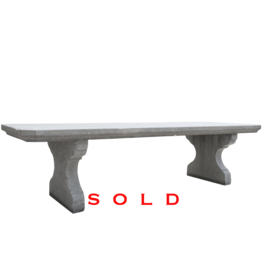 Grand Belgian Bleu Stone Outdoor Table