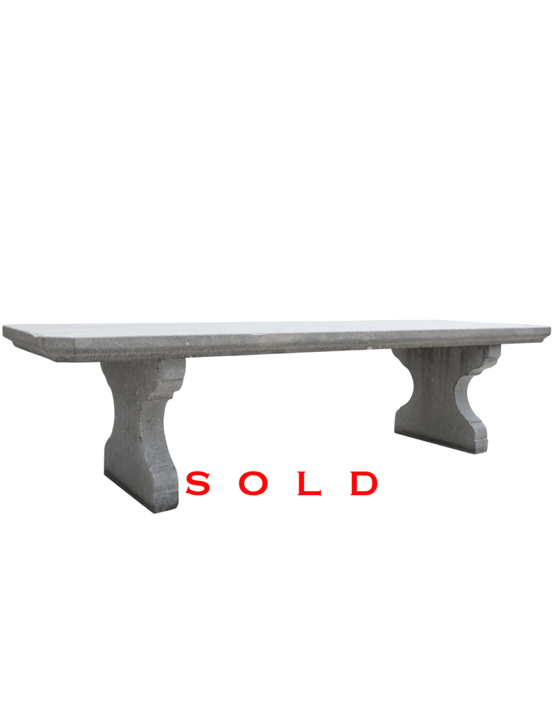 Grand Belgian Bleu Stone Outdoor Table