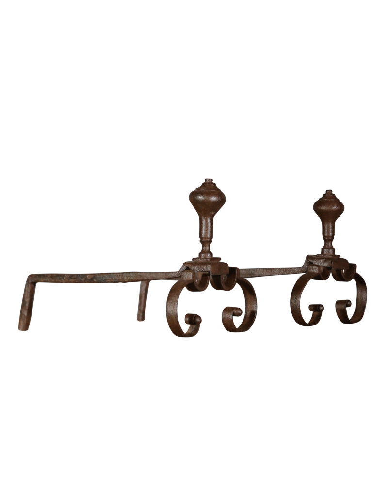 XVII Century Fireplace Decoration In Wrought Iron