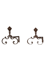 Maison Leon Van den Bogaert XVII Century Fireplace Decoration In Wrought Iron