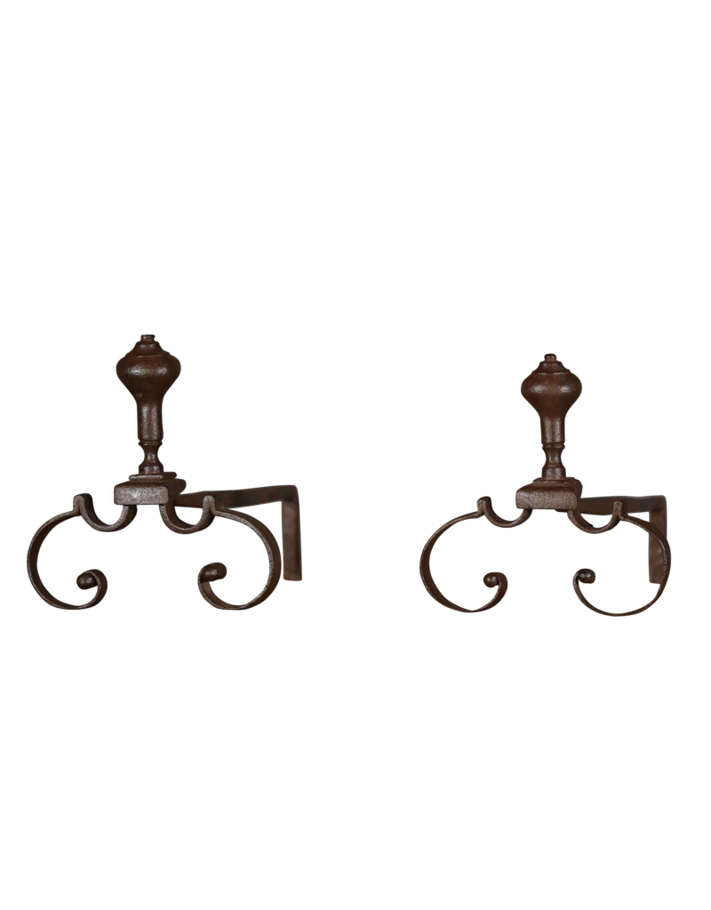 Maison Leon Van den Bogaert Décoration De Cheminée Ornementale XVII Siècle En Fer Forgé
