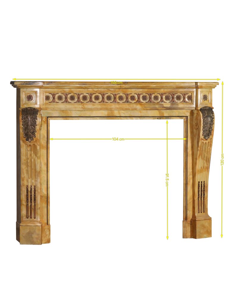 Chimenea de Mármol Jaune De Sienne con Bijouterie