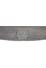 Naive French LXV Style Grey Stone Fireplace Surround