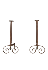 Grand And Strong French Andiron