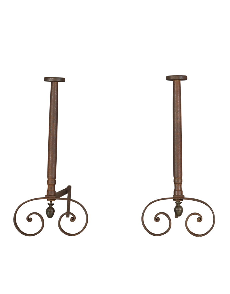 Grand And Strong French Andiron