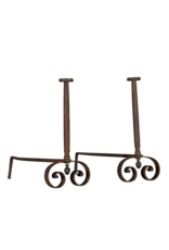 Maison Leon Van den Bogaert Grande y fuerte Andiron francés