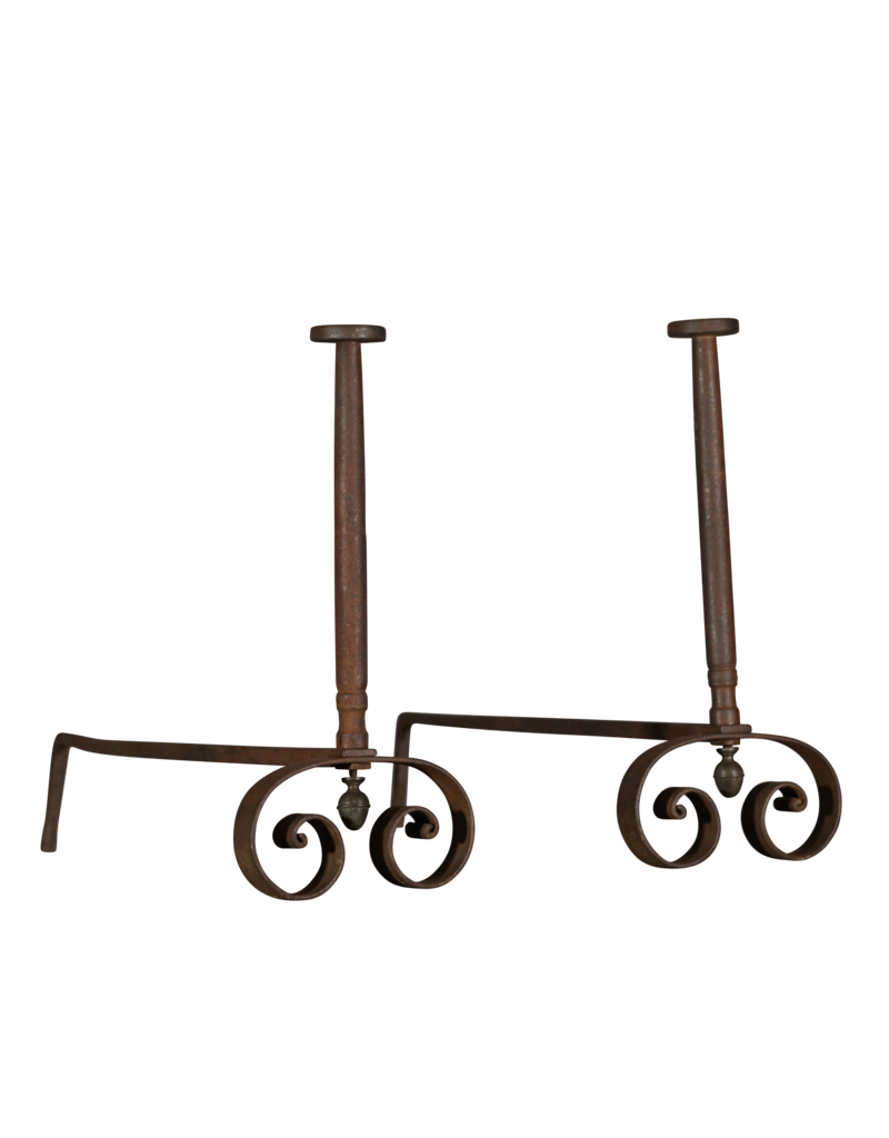 Grand And Strong French Andiron