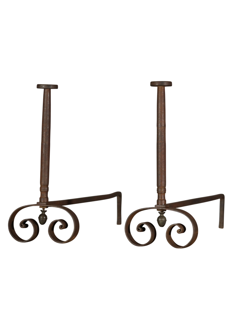 Grand And Strong French Andiron