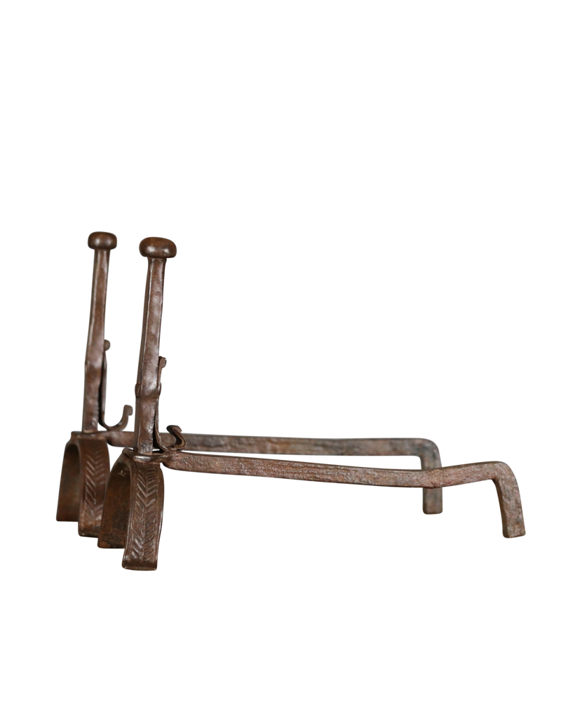 Maison Leon Van den Bogaert Extra Heavy Andiron — 45 cm High