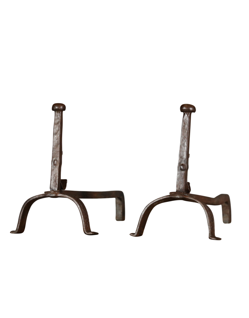 Maison Leon Van den Bogaert Extra Heavy Andiron — 45 cm High