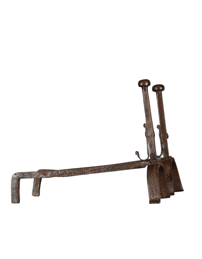 Maison Leon Van den Bogaert Extra Heavy Andiron — 45 cm High