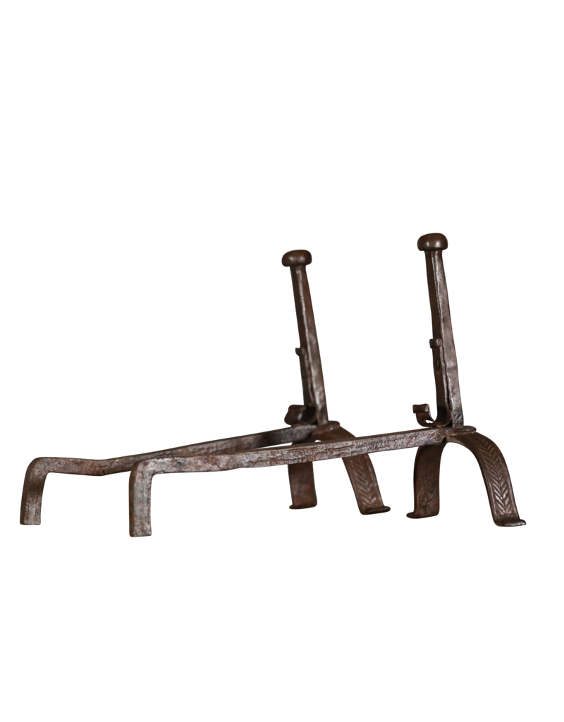 Maison Leon Van den Bogaert Extra Heavy Andiron — 45 cm High