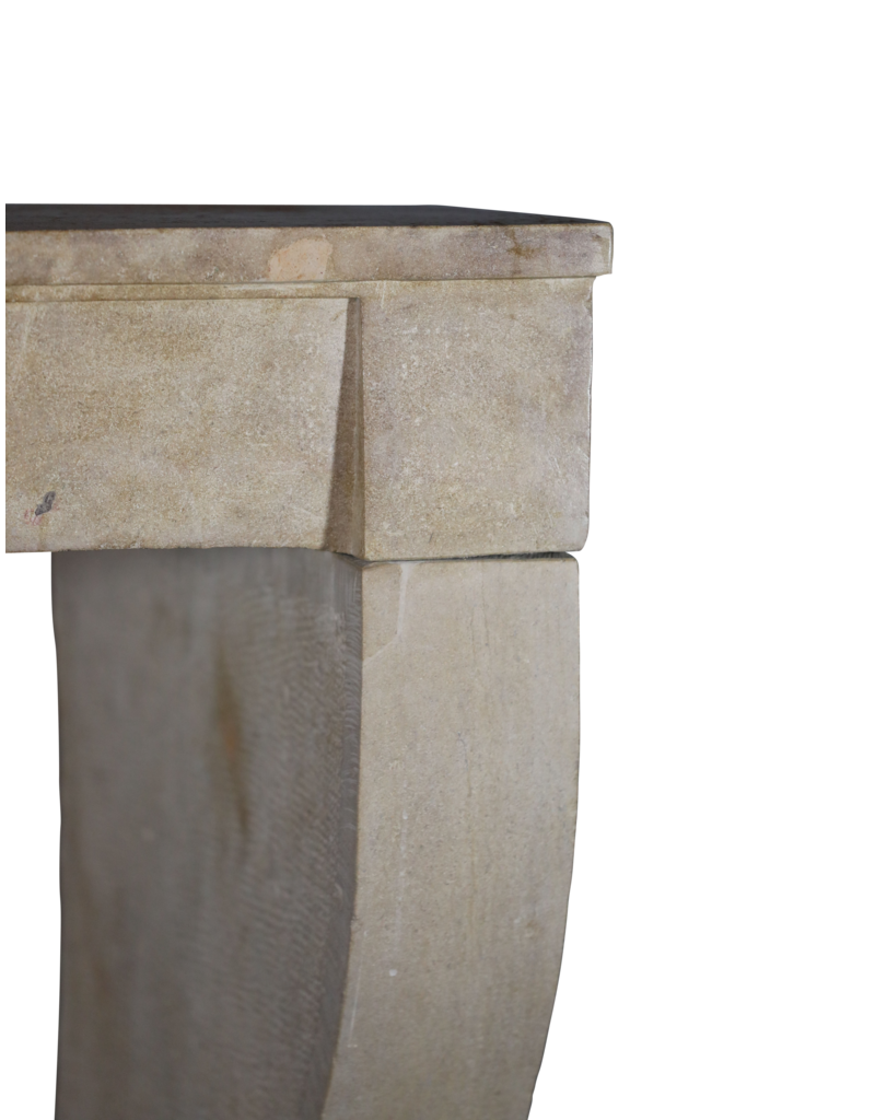 Original French Limestone Fireplace Surround