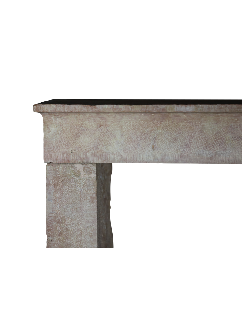 French Rose Liseron Stone Reclaimed Fireplace Surround