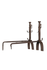 Maison Leon Van den Bogaert Solid Rustic Pair Andiron