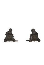 Maison Leon Van den Bogaert Fireplace Dogs — 17 cm High