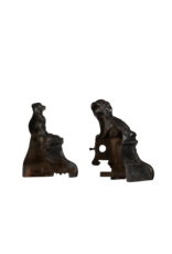 Maison Leon Van den Bogaert Fireplace Dogs — 17 cm High