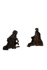 Maison Leon Van den Bogaert Fireplace Dogs — 17 cm High