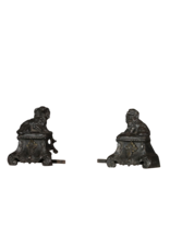 Maison Leon Van den Bogaert Fireplace Dogs — 17 cm High