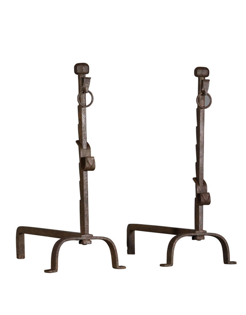 Maison Leon Van den Bogaert Solide und elegante offene Kaminzubehör