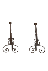 Rustic Pair Andiron