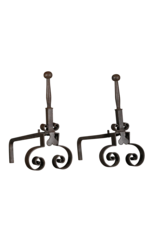 Rustic Pair Andiron