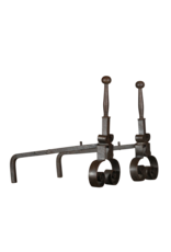 Maison Leon Van den Bogaert Rustic Pair Andiron — 50 cm High