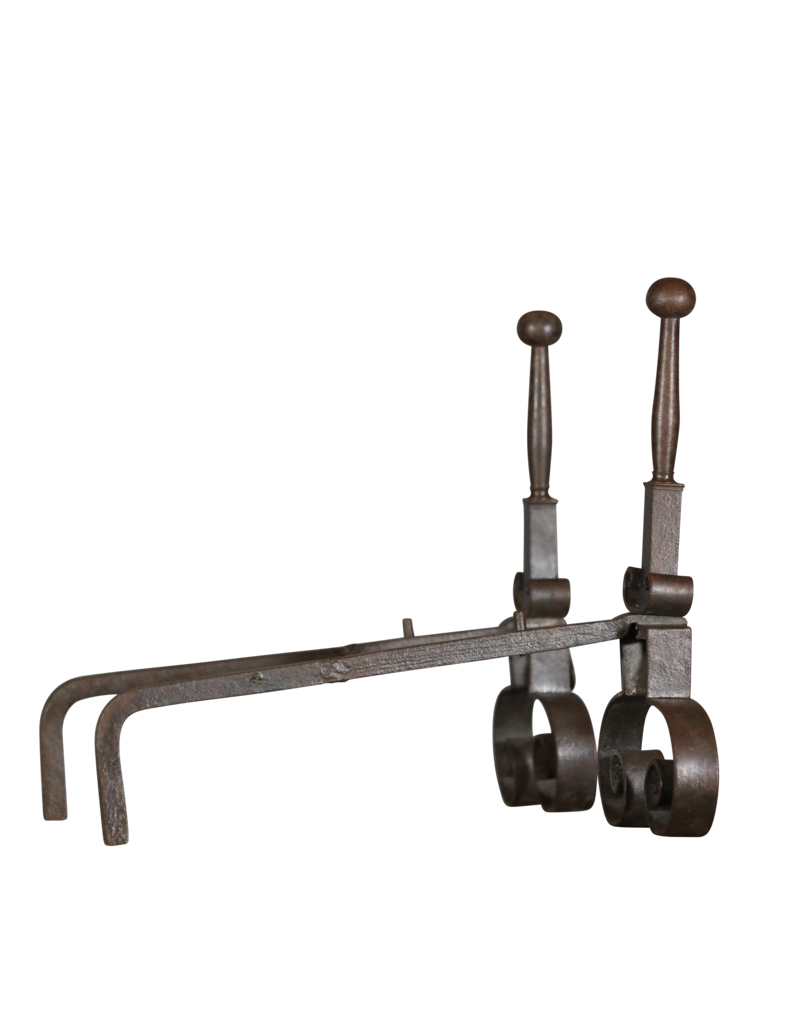 Rustic Pair Andiron